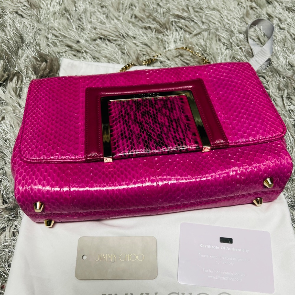 100% Authentic Python Jimmy Choo Bag - image 2